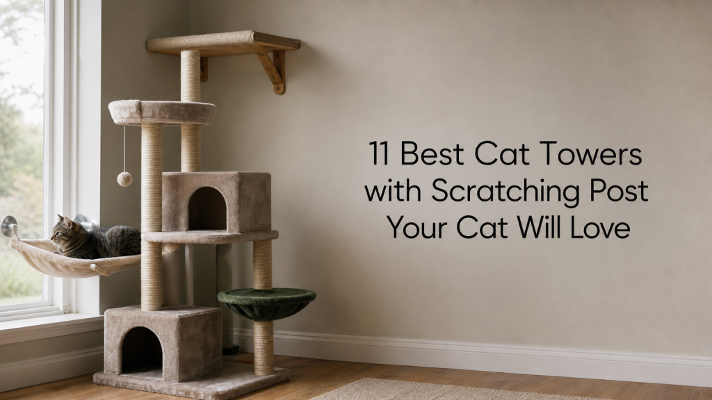 11 Best Cat Towers with Scratching Post Your Cat Will Love